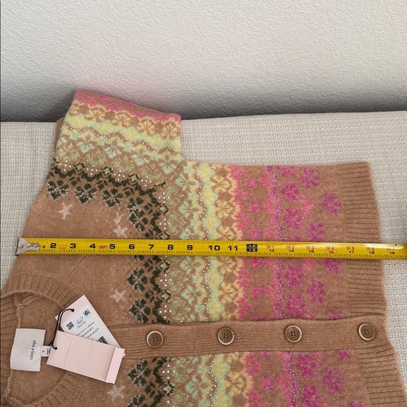 💚Cinq à Sept🩷Millie Fair Isle Cardigan Sweater